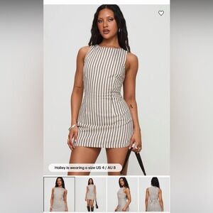 Yumiko Romper Brown Stripe